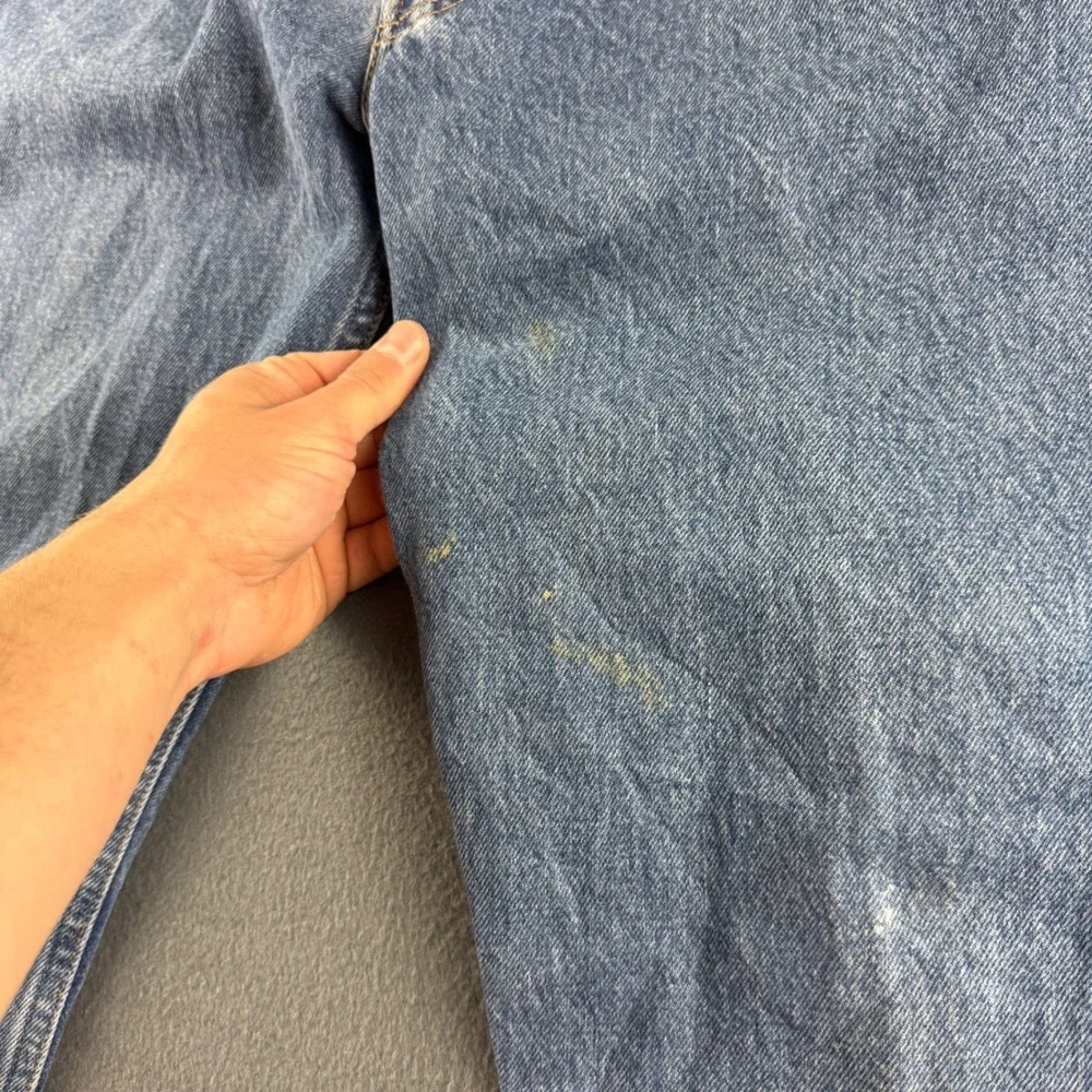Vintage Levis 501 Jeans Men's 35x36 Blue Button Fly Regular Fit Straight Leg Y2K